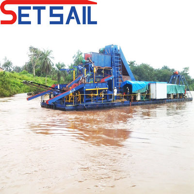 7.5-50kw pompe à injection chaîne d'alimentation Bucket River équipement de drague d'or et de diamants