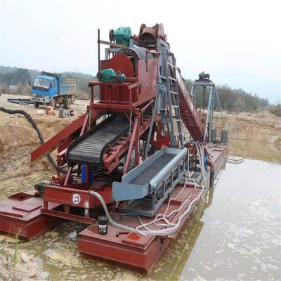 Dredger à sable à bouteille en chaîne avec machine de jigging et équipement d'agitation