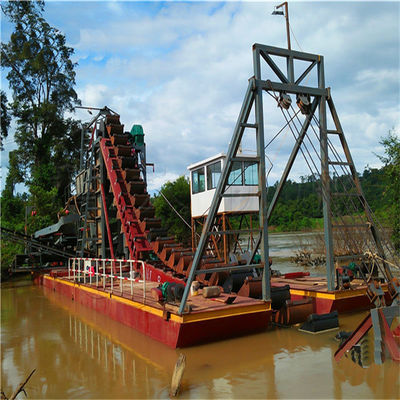 Dredger à sable à bouteille en chaîne avec machine de jigging et équipement d'agitation