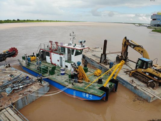 33L-55L Consommation totale de carburant service Barge de travail pour la drague et l'ancre à aspiration à découpe