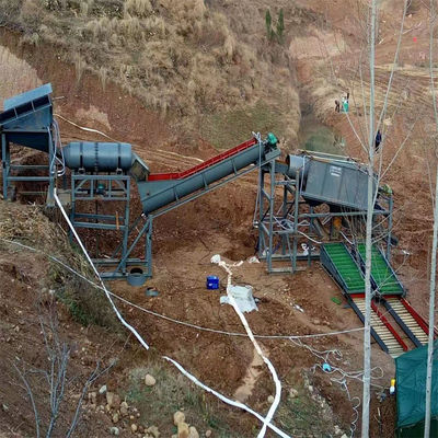 Matériau résistant à la corrosion Machines terrestres d'extraction d'or équipées d'un équipement de jigging au diamant
