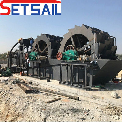 Capacité de traitement 50m3-500m3/h Moteur électrique, puissance de l'eau, roue, machine à laver en pierre