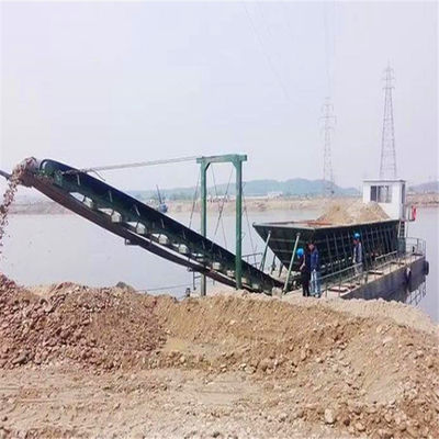 Bateau de transport de sable de 12 kn / h à la vitesse du lac avec convoyeur à bande dans votre budget