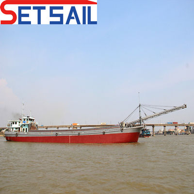 Casque en acier 500 t max. Capacité de chargement Bateau de transport de sable fluvial avec système PLC