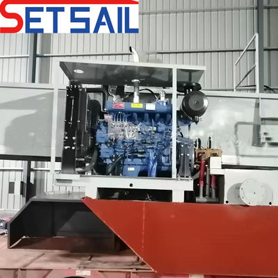 Récolteuse hydraulique de déchets aquatiques à propulsion autonome pour les déchets flottants de jacinthes de roseau