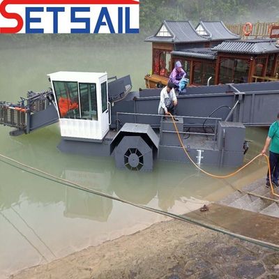 Résineuse d'herbes aquatiques de rivière Longueur totale 7,2m-25m Max. Capacité de chargement 50m3 par les ingénieurs