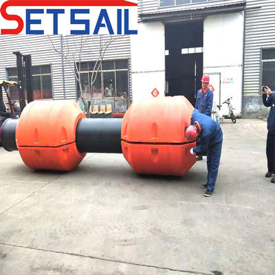 Pipe de décharge HDPE à drague avec tuyau flottant et en caoutchouc Taille de base 8 pouces 34 pouces