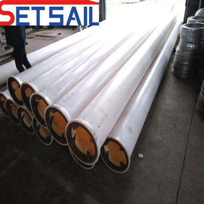 Facteur de sécurité élevé Pipe ronde en HDPE pour dragueuse à aspiration à traîneau dans le sable de rivière